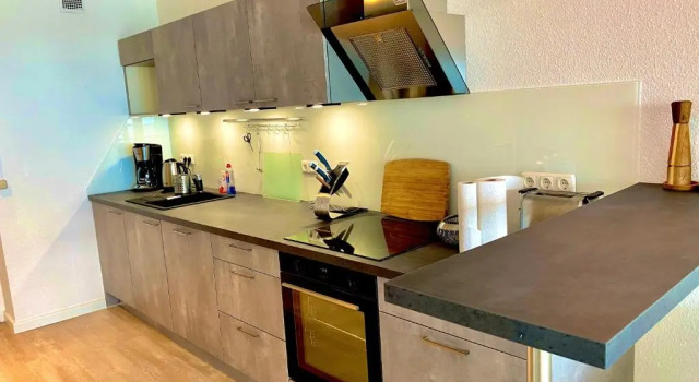 Апартаменты Studio-Apartment mit Panorama-Meerblick und direkter Strandlage in Scharbeutz