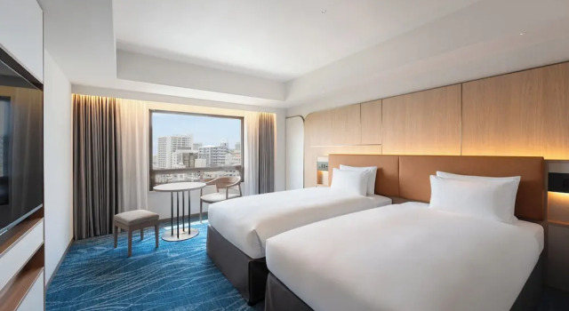 Двухместный клубный номер Deluxe Okinawa Harborview Hotel