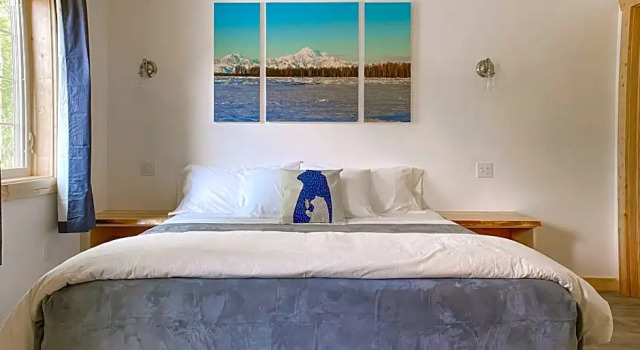 Dobbelt suite med altan Talkeetna Wilderness Lodge and Cabin Rentals