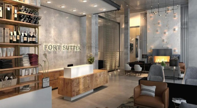 The Fort Sutter Sacramento, Tapestry Collection by Hilton