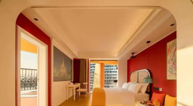Люкс с 2 комнатами с балконом Xishuangbanna Jinghong Manzhou Hotel (Star Night Market)