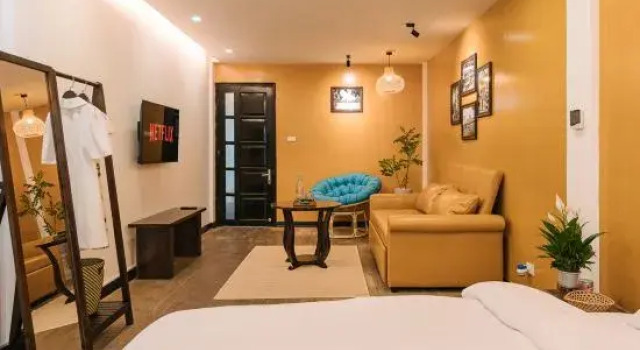 Кровать в общем номере OH Trendy Homes Hoan Kiem PNL2