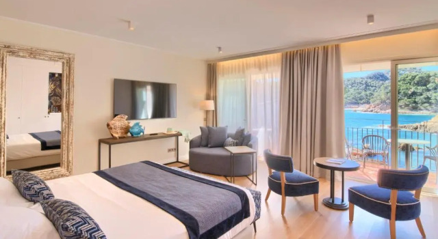Двухместный номер с видом на море Hotel Aigua Blava