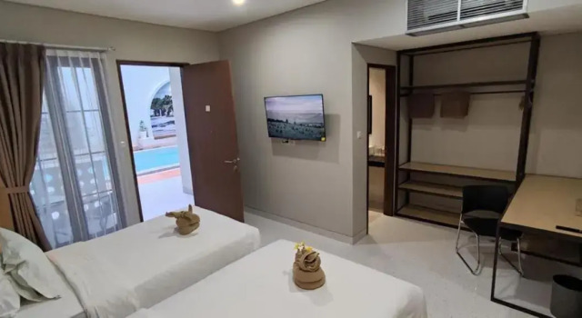 Echo Breeze Canggu, Rezervovat Hotel Hotely v Bali s bazénem, Bazén