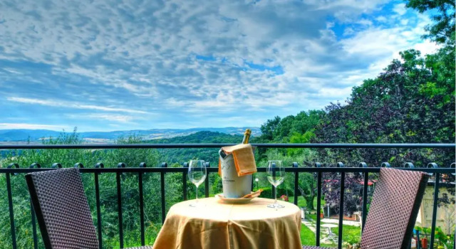 Standard- dobbelt værelse med udsigt B&B Villa Garden Saturnia