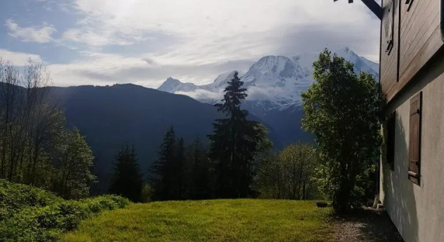Appartement Saint Gervais les Bains vue imprenable Mont Blanc