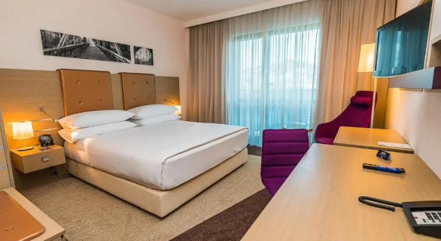 Двухместный номер Deluxe с балконом и с видом на парк DoubleTree by Hilton Oradea