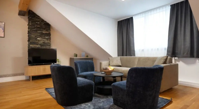 Семейные апартаменты c 1 комнатой с балконом Schöne Apartments in Bad Honnef