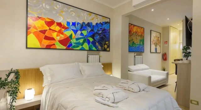 Четырёхместный номер Luxury с видом на внутренний двор DibraLuxurySuites Duomo