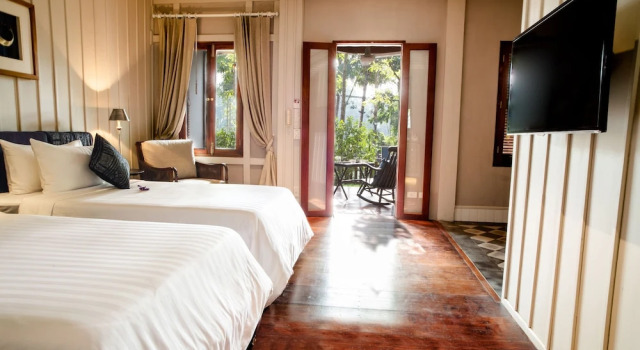 Номер Deluxe с балконом и с видом на сад Burasari Heritage Luang Prabang