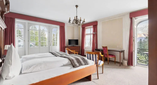 Двухместный номер Standard с балконом Hotel Schloss Ragaz