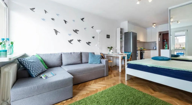 Студия с балконом и с видом на город Sleep4you Apartamenty Centrum