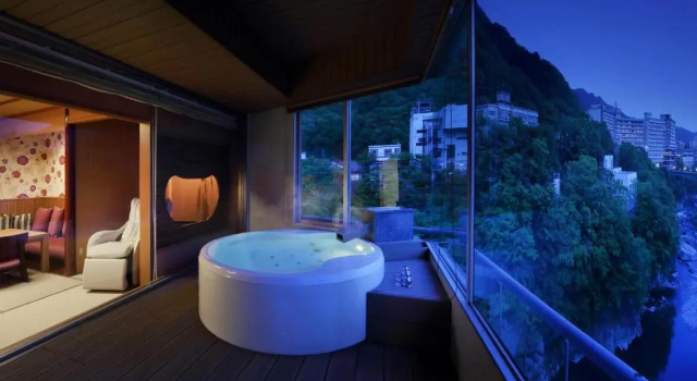 Люкс с видом на реку Kinugawa Plaza Hotel