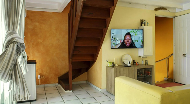 Appartement de 2 chambres avec vue sur la ville terrasse et wifi a Le Moule a 1 km de la plage, Varaa Huoneisto Le Moule Grande-Terre