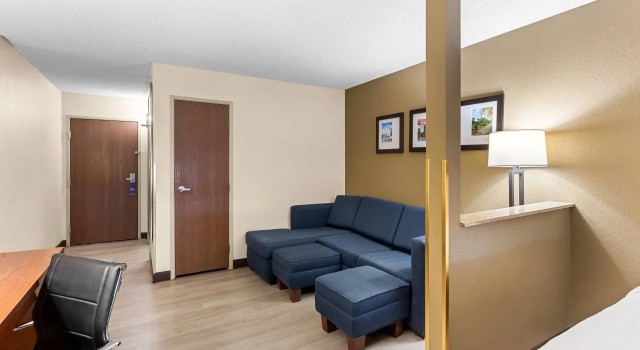 Четырёхместный люкс Comfort Suites Grayslake near Libertyville North