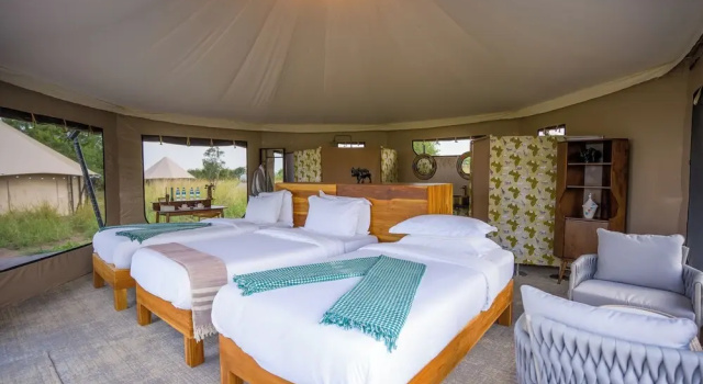 Семейный тент с балконом Malaika Ndutu Luxury Camp