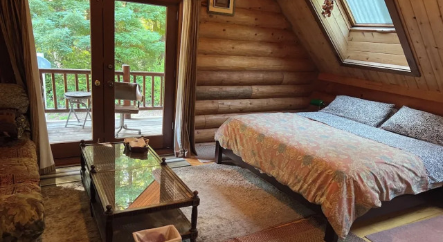Номер Standard Redwood Log Cabin