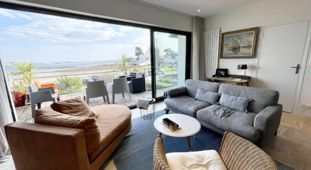 LUXURY T3 neuf de standing Front de mer vue 180, Rezerwuj Hotel Larmor-Plage 