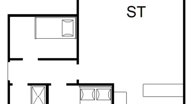 Коттедж 3 Person Holiday Home in Norre Nebel