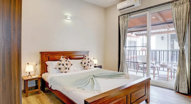 Номер Deluxe Elivaas Irene Jade 3BHK Pvt Pool Garden with Balconies