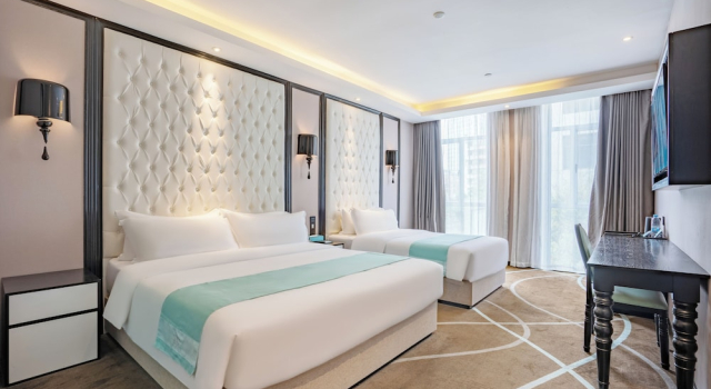 Двухместный семейный номер Standard Pazhou XANA Deluxe International Hotel Pazhou Convention and Exhibition Center Changgang Metro Station Branch