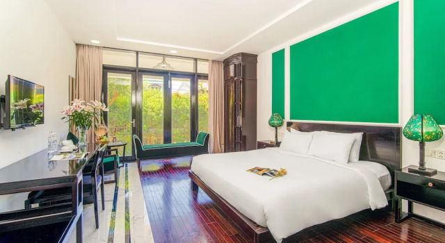 Двухместный номер Deluxe с балконом Thanh Binh Riverside Hoi An