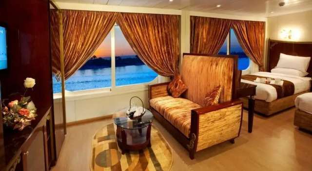 Luxury Nile Cruise Alhambra - Every Saturday Luxur to Aswan 4 Nights 5 Days, Rezervovat Hotel Wellness hotely v Asuán, SPA
