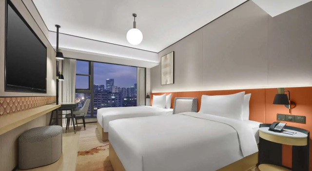 Двухместный номер Deluxe Hilton Garden Inn Chengdu Tianfu Panda Tower