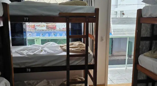 Кровать в общем номере Ô de casa hostel