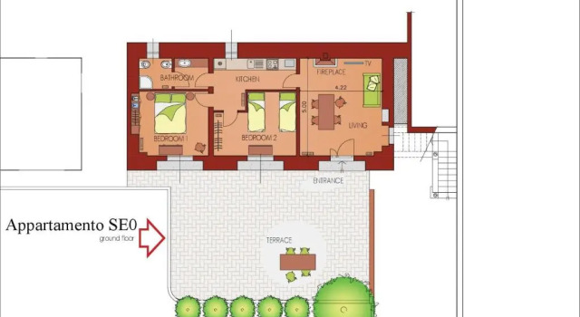 Двухместный номер Standard с видом на сад Palazzo Barbò
