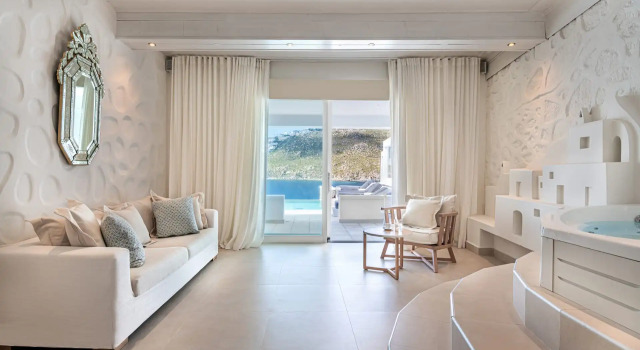 Люкс Myconian Grand с видом на море Nissaki Boutique Hotel