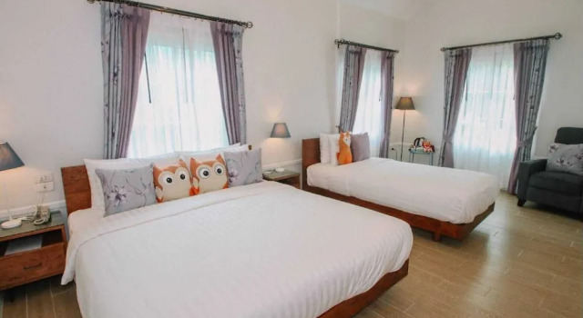 Трёхместный номер Deluxe с балконом Vermont Khao Yai Resort