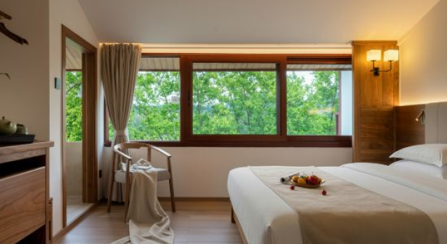 Camera doppia Standard con balcone e con vista sul fiume Yangshuo River View Hotel