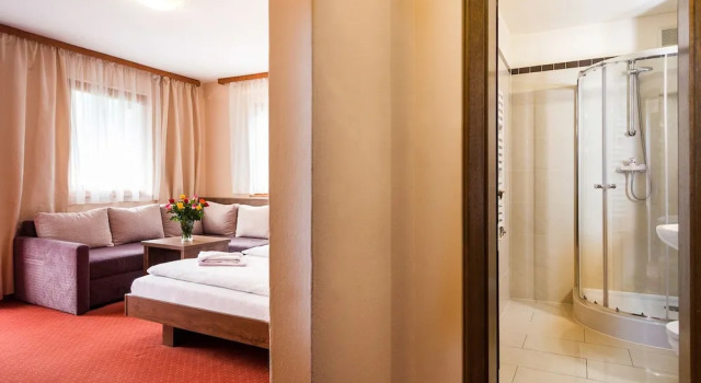 Трёхместный номер Standard с балконом и с видом на горы Hotel Post Fusch