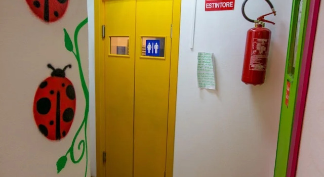 Bett im Wohnheim mit Meerblick Eco hostel floreale
