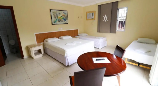 Четырёхместный номер Standard с частичным видом на море Charme Hotel Guarujá Frente Mar
