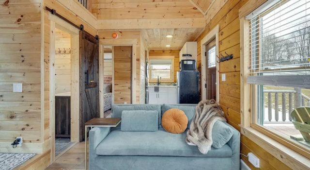 Handcrafted Tiny Home, Near Dtwn Boone, Buchen Sie Ferienhaus Boone Appalachian Mountains