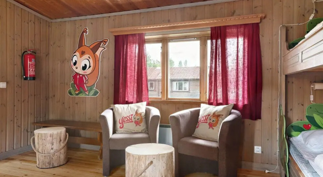 Кровать в общем номере First Camp Orsa - Dalarna
