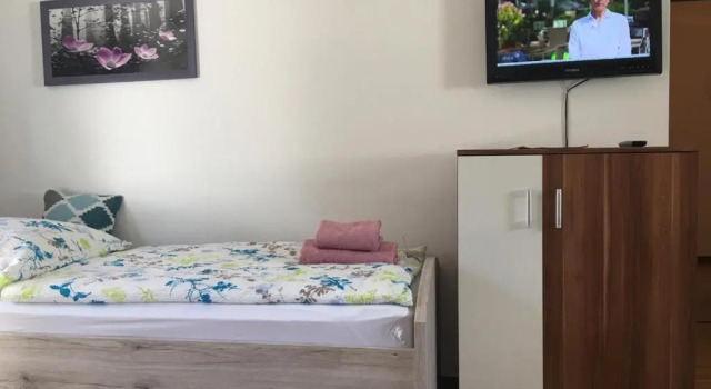 Апартаменты Ferienwohnung in Binger Stadtmitte mit Balkon