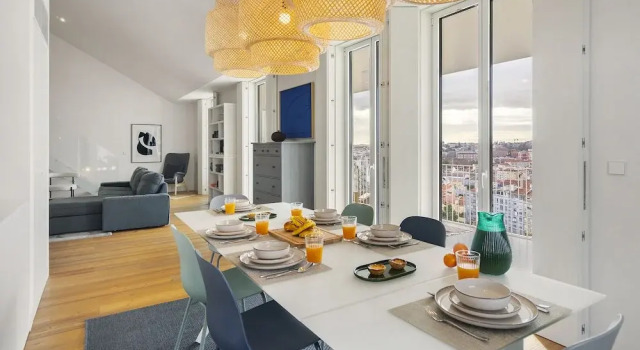 Номер Standard Lisbon Skyline Penthouse Luxury Living View, Ac & Elevator