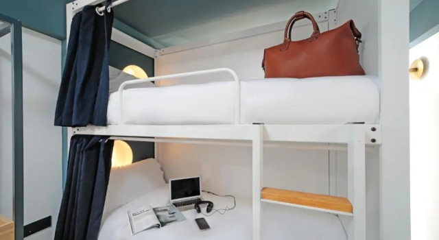 Кровать в общем номере Гостиница The Central House Istanbul Galata