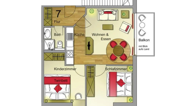 Апартаменты Am Brook 16 Whg 7