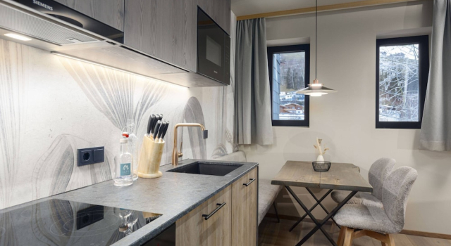 Апартаменты Familienapartment mit 1 Schlafzimmern fur 6 Personen und Sauna