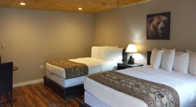 Четырёхместный номер Deluxe с видом на горы The Carter Lodge On The River
