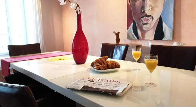 Апартаменты Deluxe с 2 комнатами с видом на озеро Montreux Grand Rue Apartments