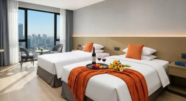 Кровать в общем номере NATO·QiXin Begonia Hotel