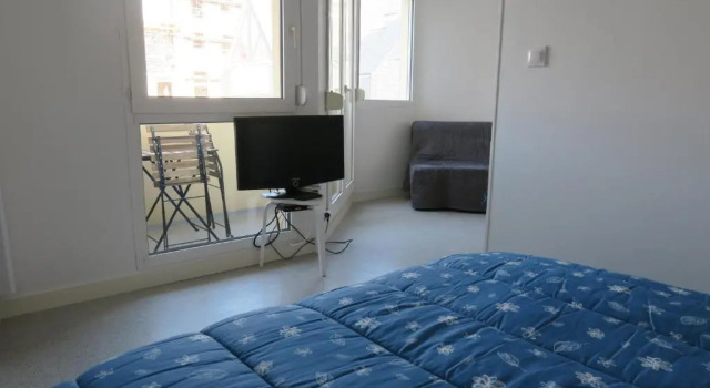 Appartement avec balcon à 20m de la plage de Trestraou à PERROS-GUIREC Ref 853, Rezerwuj Apartament Perros-Guirec 