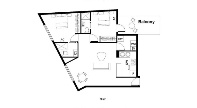 Люкс с 2 комнатами Veriu Randwick