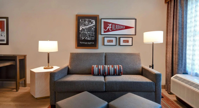 Четырёхместная студия Homewood Suites by Hilton Tuscaloosa Downtown- Near Univ of Alabama