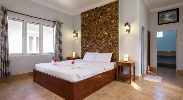 Двухместное бунгало Deluxe с видом на горы Kep Bungalows